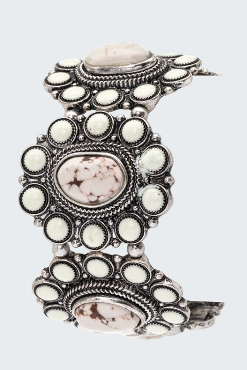 Compressed Stone Western Stretch Bracelet