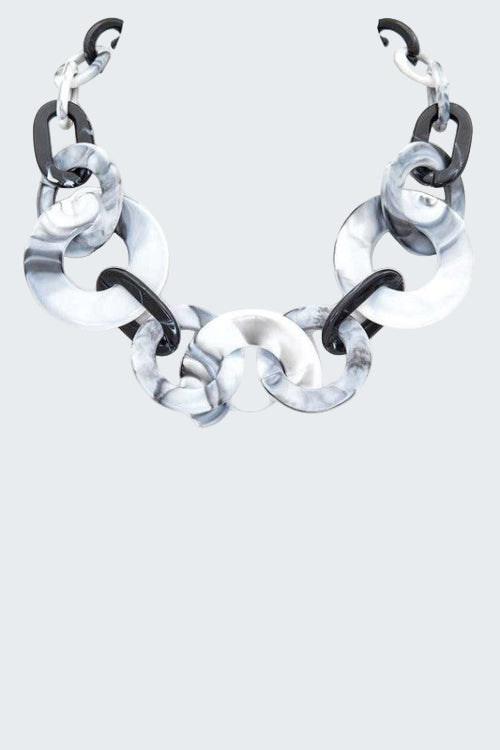 Celluloid Iconic Chain Link Collar Necklace