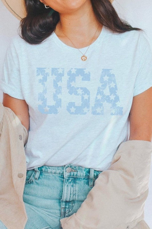 Distressed USA Graphic Tee