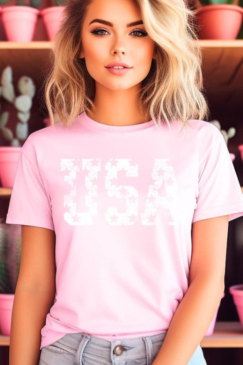 Distressed USA Graphic Tee