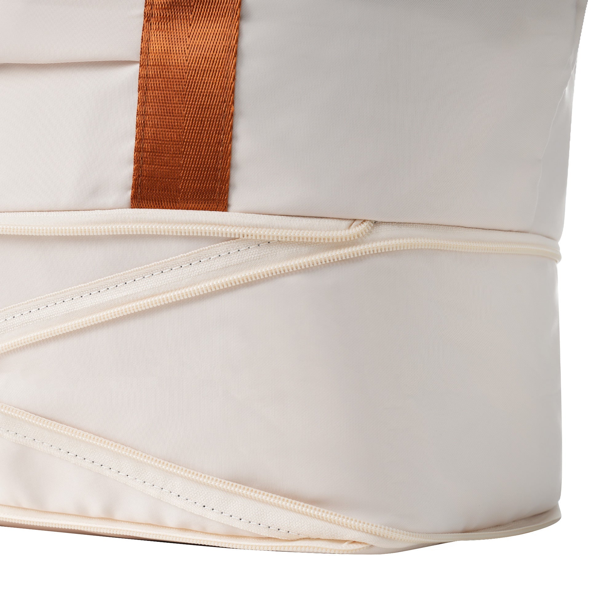  Ivory Expandable ABS Durable Suitcase with Travel Bag