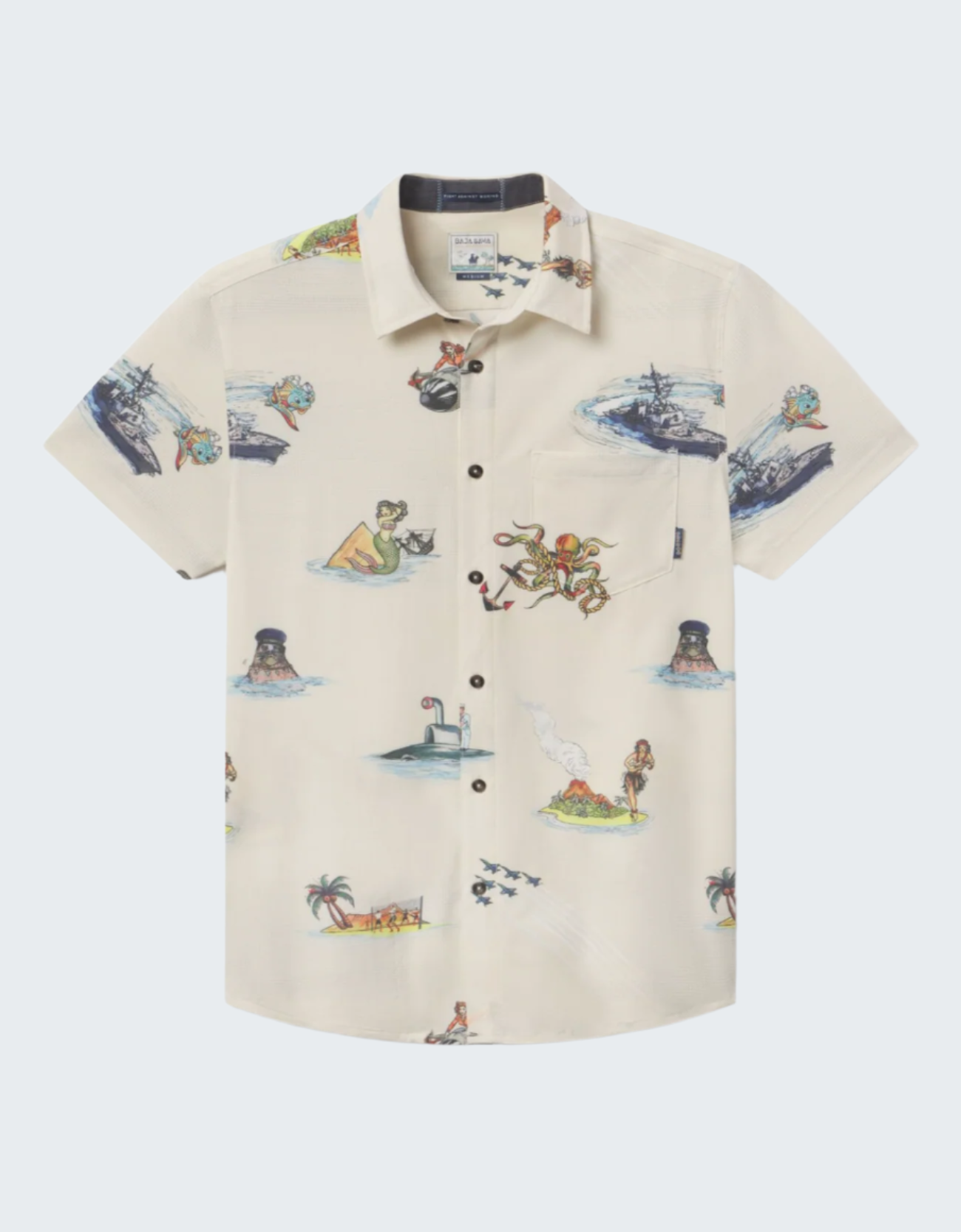 Sailor Stories Cream Vagabond Button Up