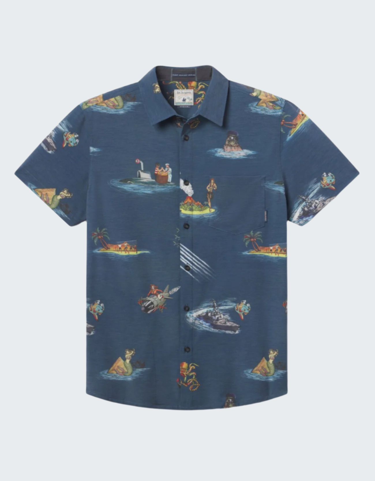 Sailor Stories Navy Vagabond Button Up