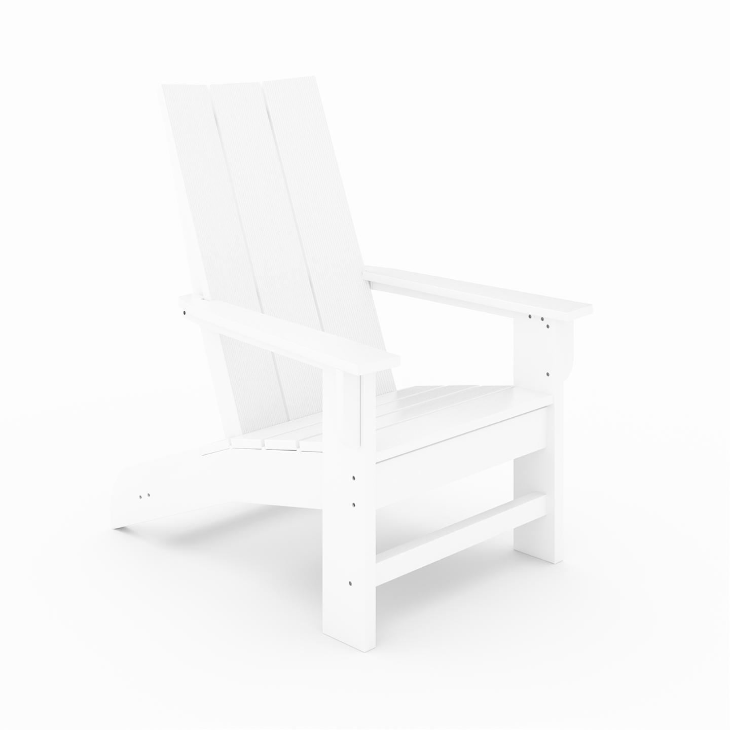 White chair on a white background