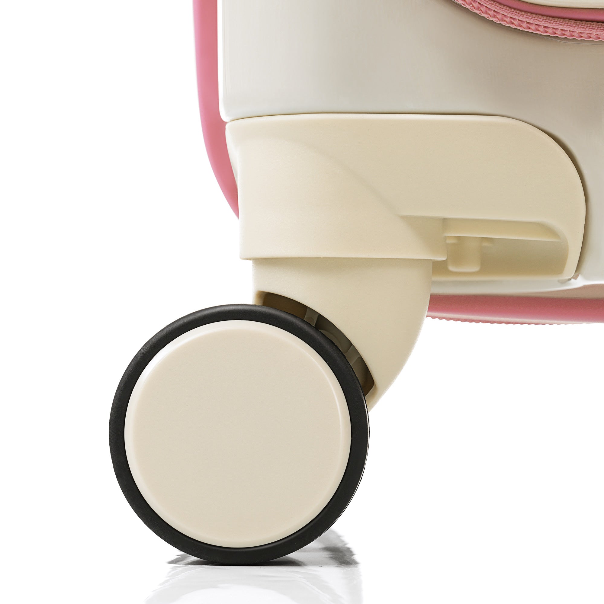 Three Piece Pink Luggage Set with USB Port