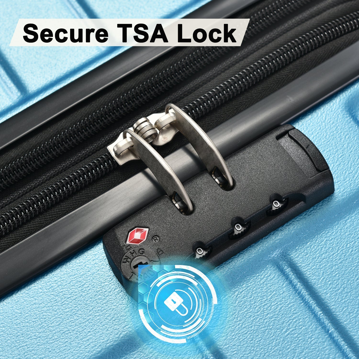Three Piece Double Spinner with TSA Lock 