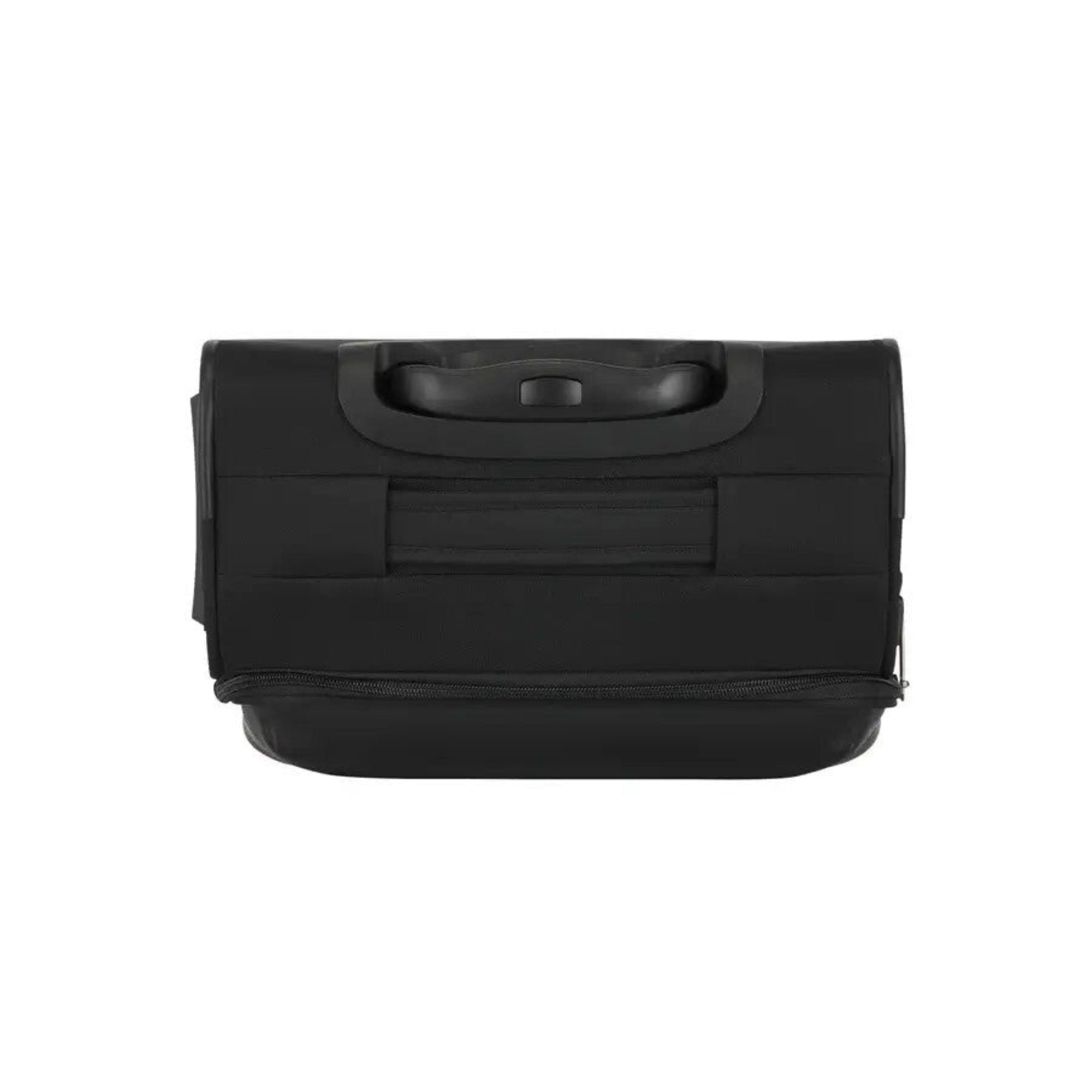 Black suitcase on a white background