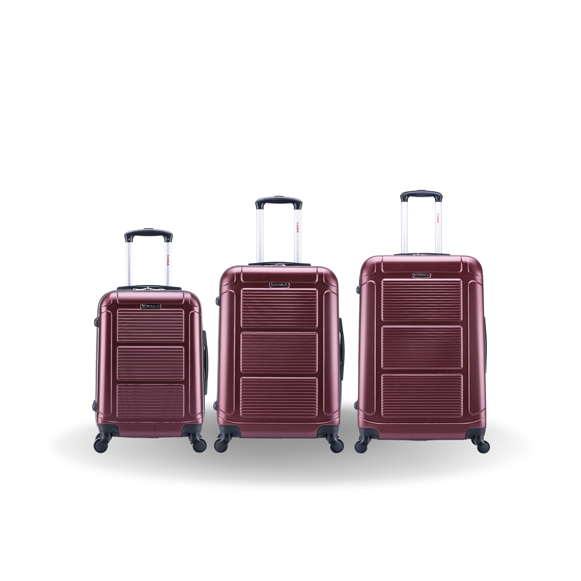 InUSA Luggage Pilot 3 Piece Set 20"/24"/28" Spinner Suitcase Collection