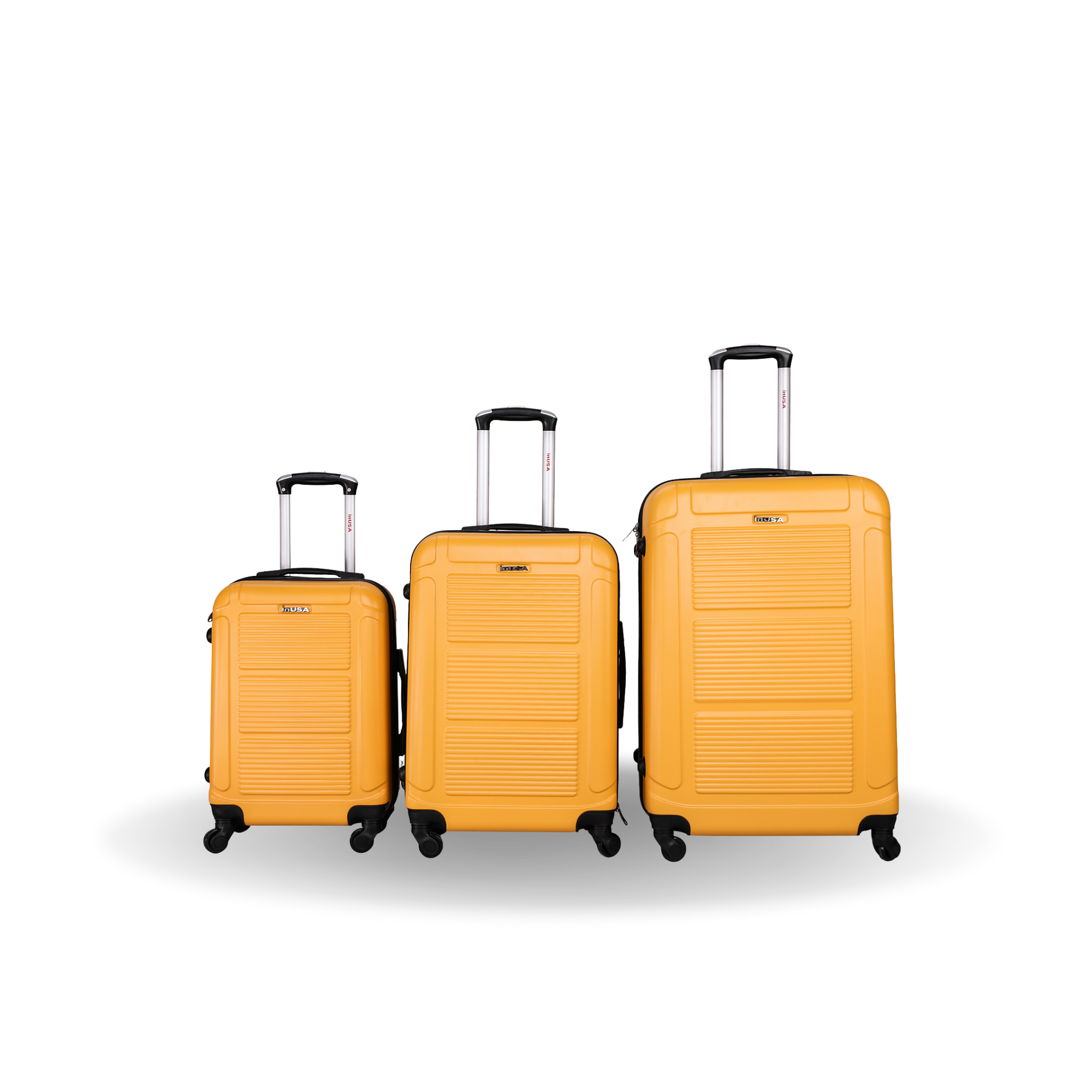 InUSA Luggage Pilot 3 Piece Set 20"/24"/28" Spinner Suitcase Collection