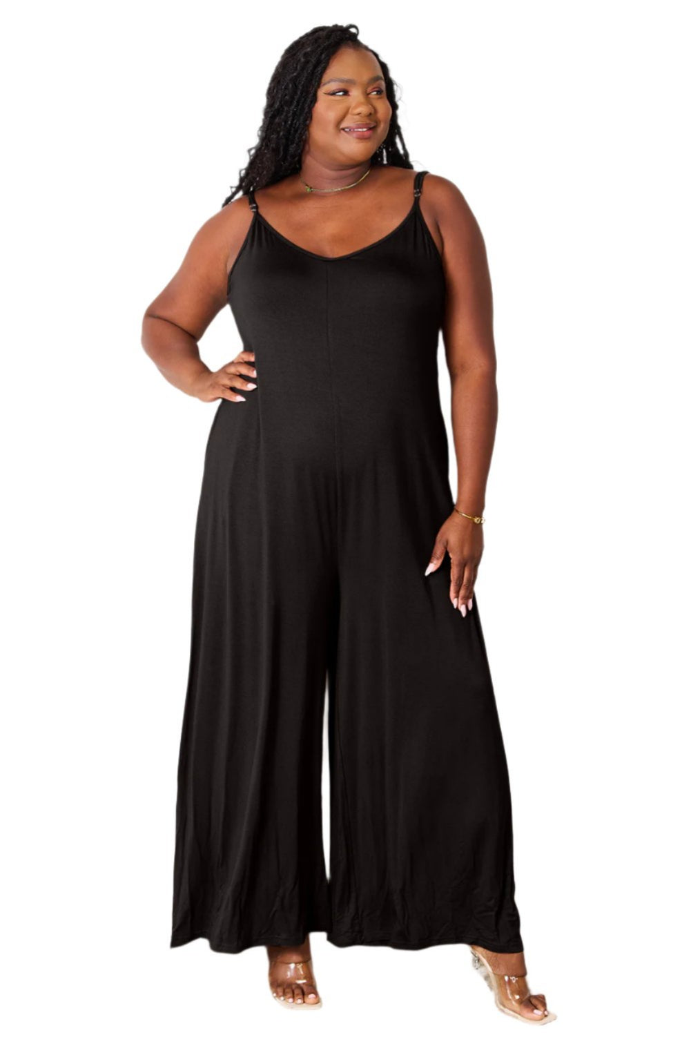 black jumpsuit