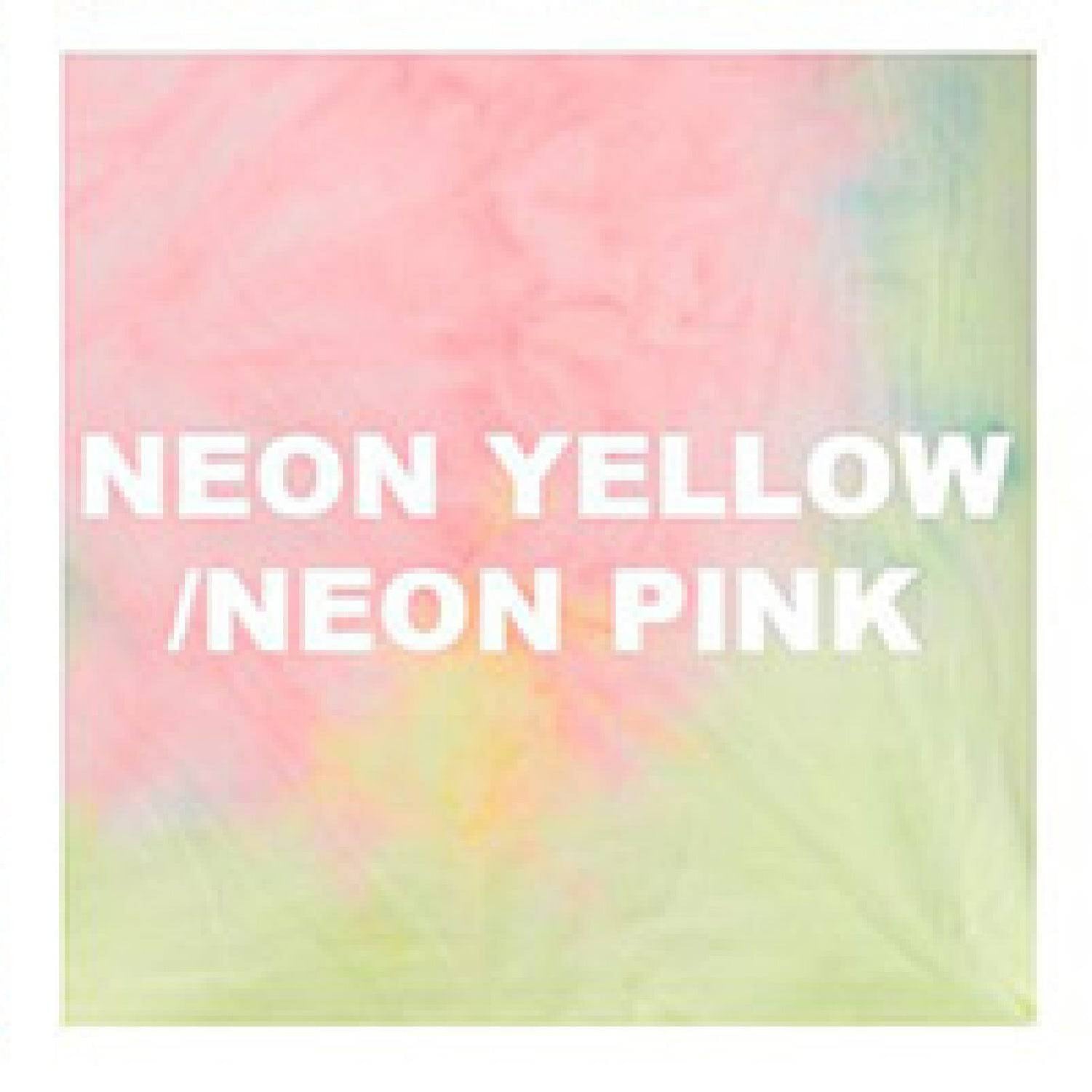 neon yellow and pink