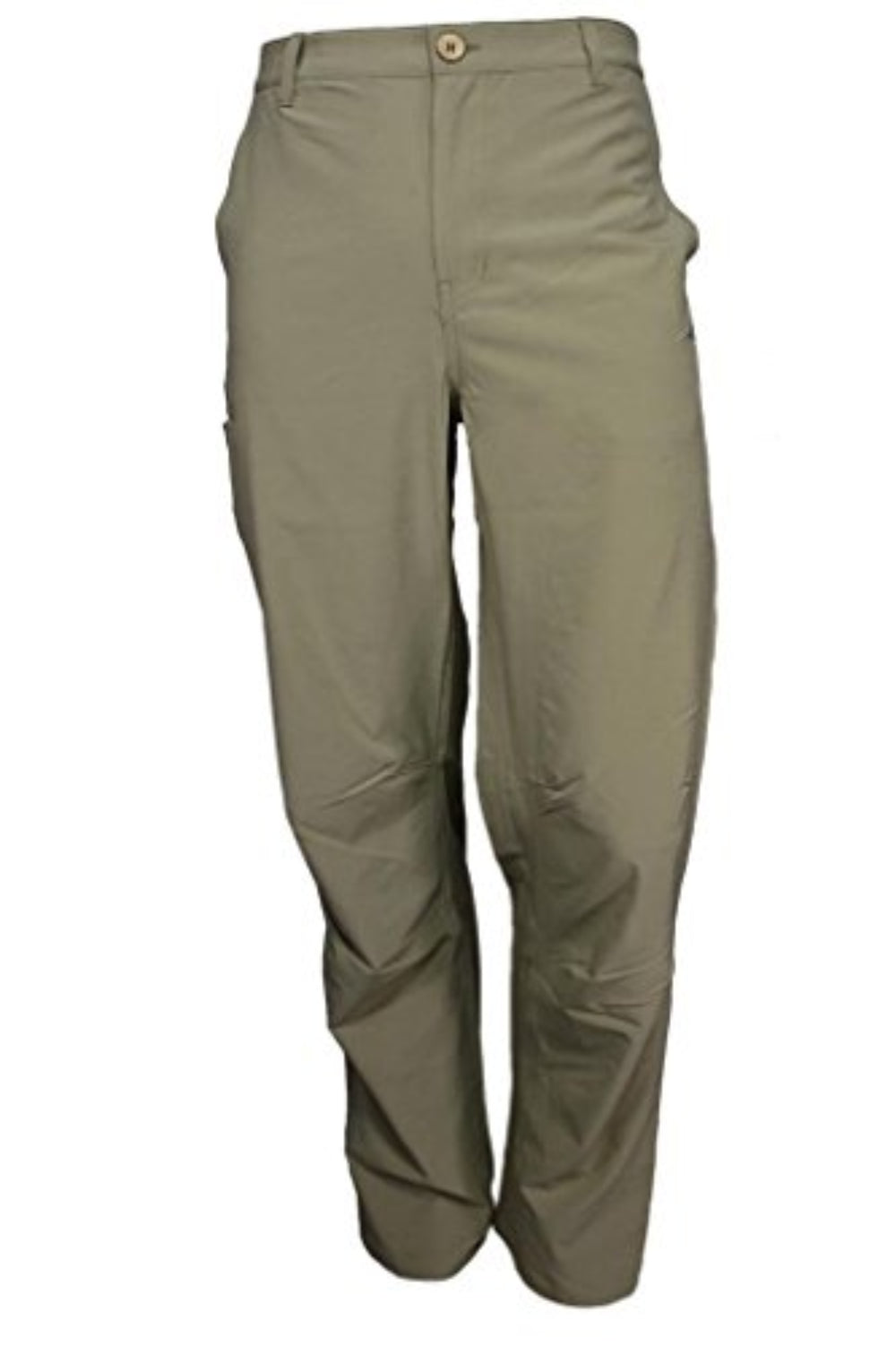 Khaki pants on a white background