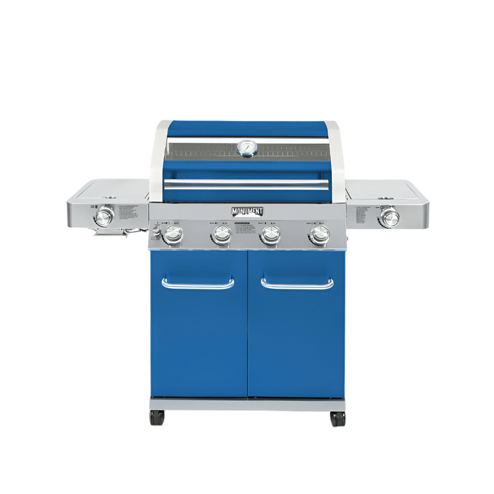 Matte Blue Infrared Propane Gas Grill