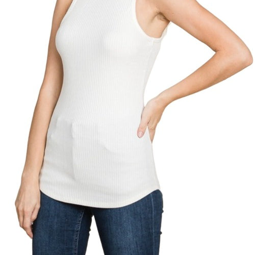 Culture Code Full Size Ribbed Round Neck Tank