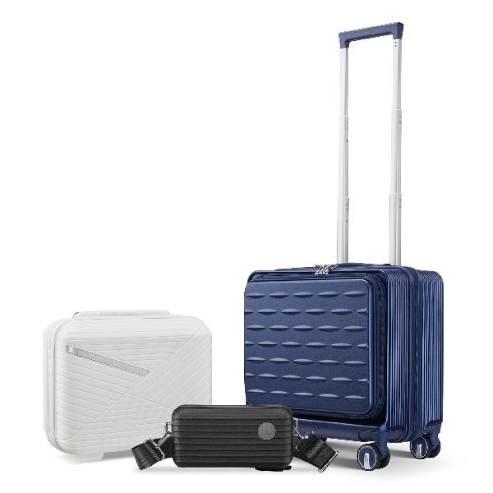 18" Carry On Luggage with Front Open Door &Laptop Interlayer, Hard