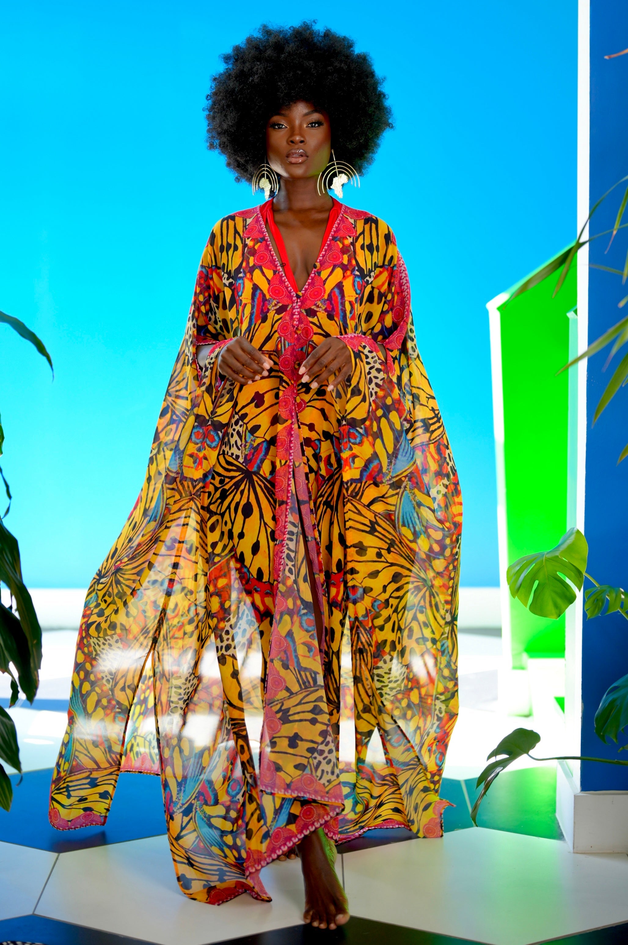 Saisankoh Tristan Goddess kaftan