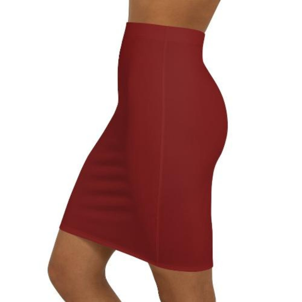 Maroon Pencil Skirt