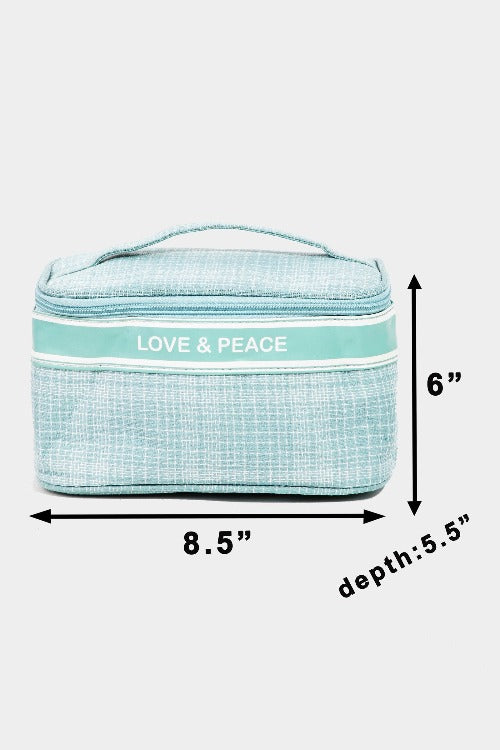 Fame Love & Peace Striped Handle Bag