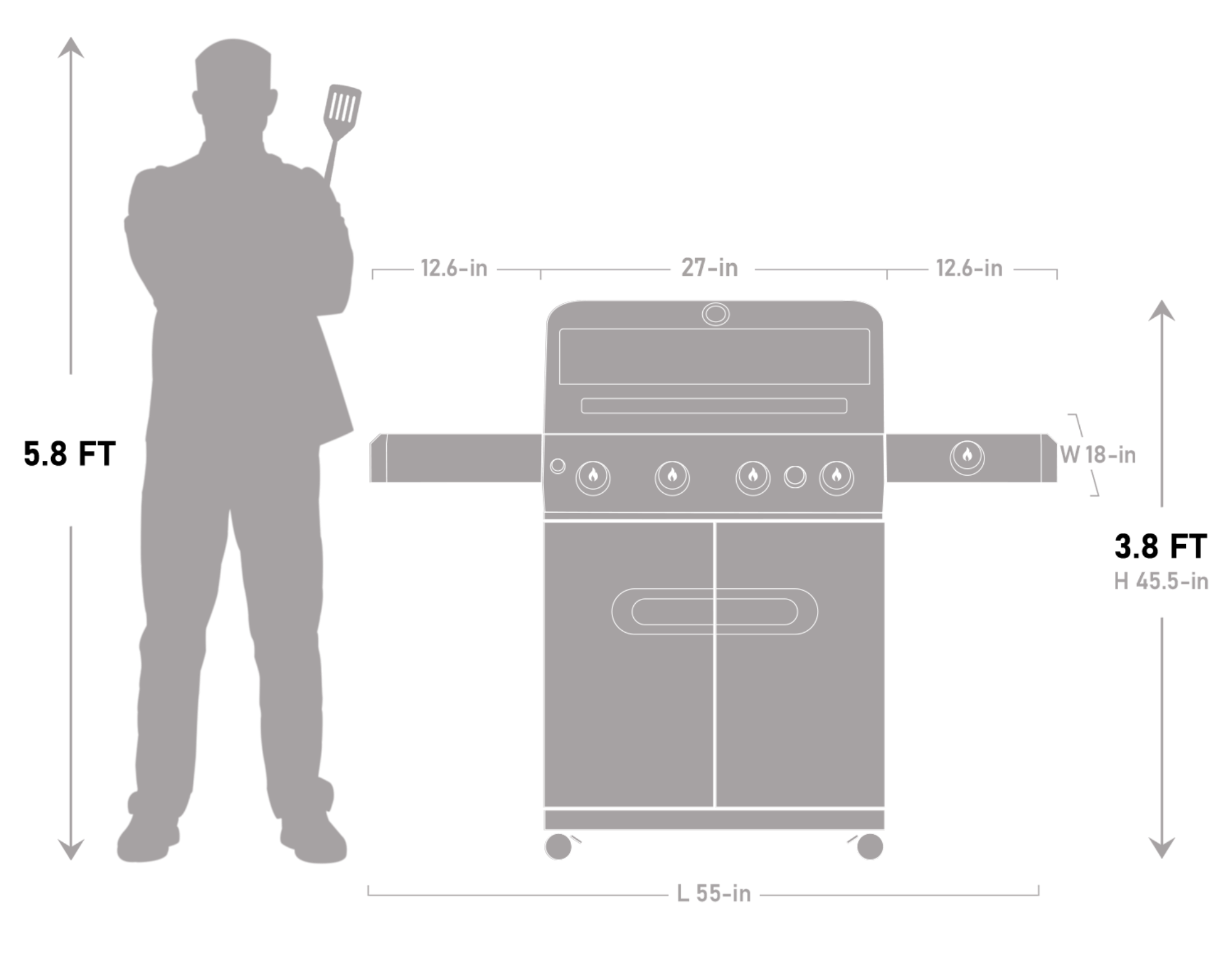 Mesa 415BZ - Stainless Propane Gas Grill