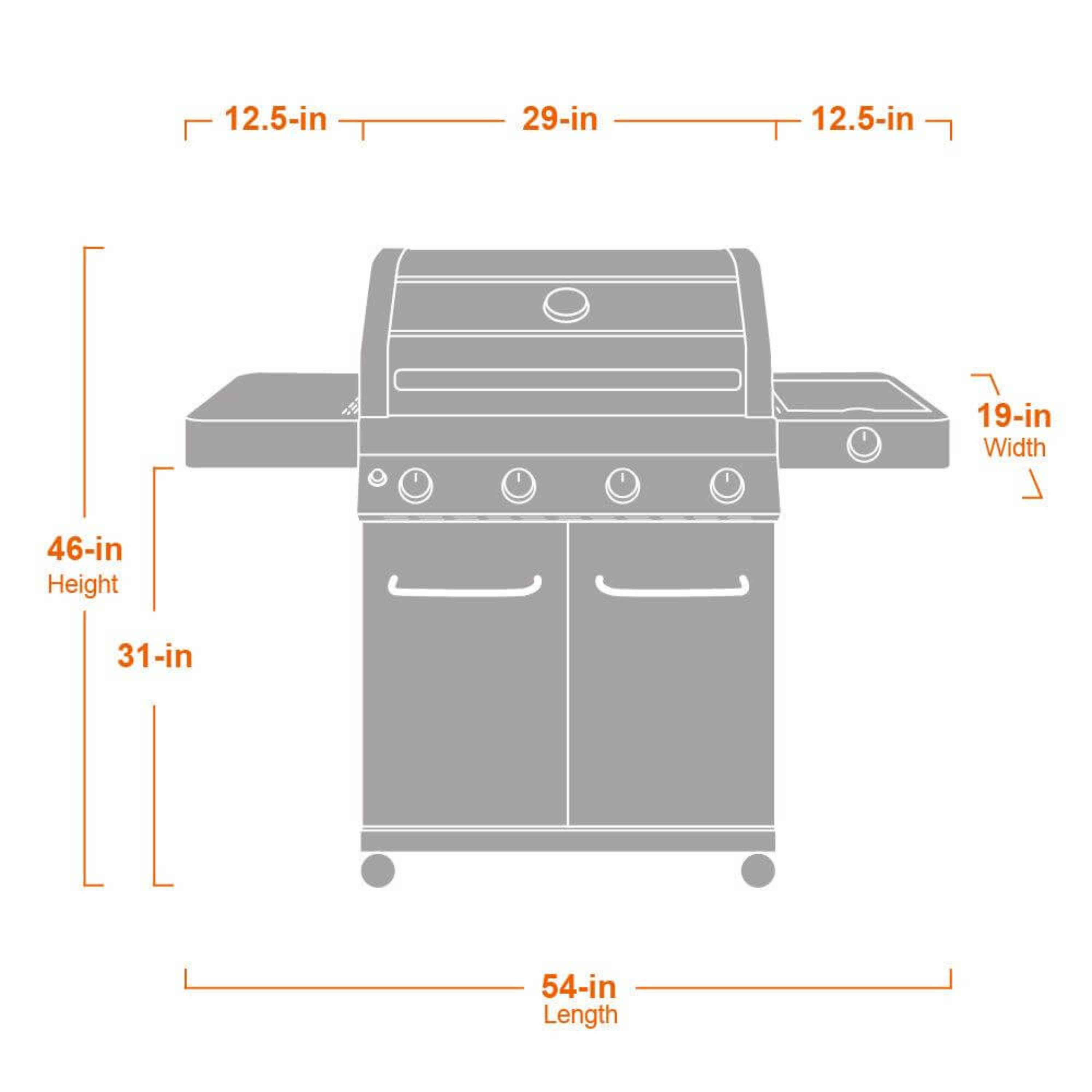 Monument Grill Stainless Natural/Propane Gas Grill