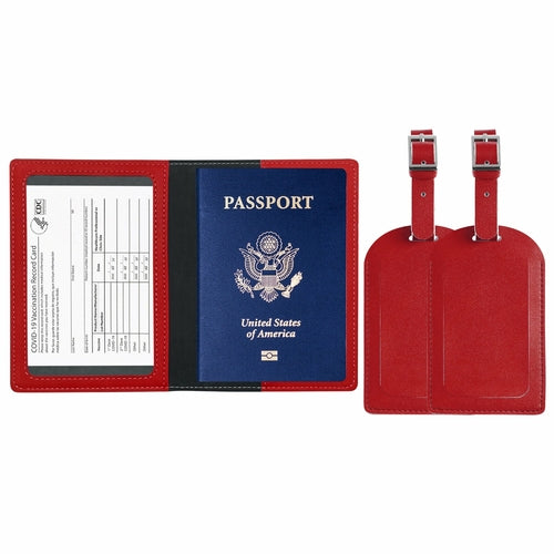 RFID Passport Holder with Travel Luggage Tag