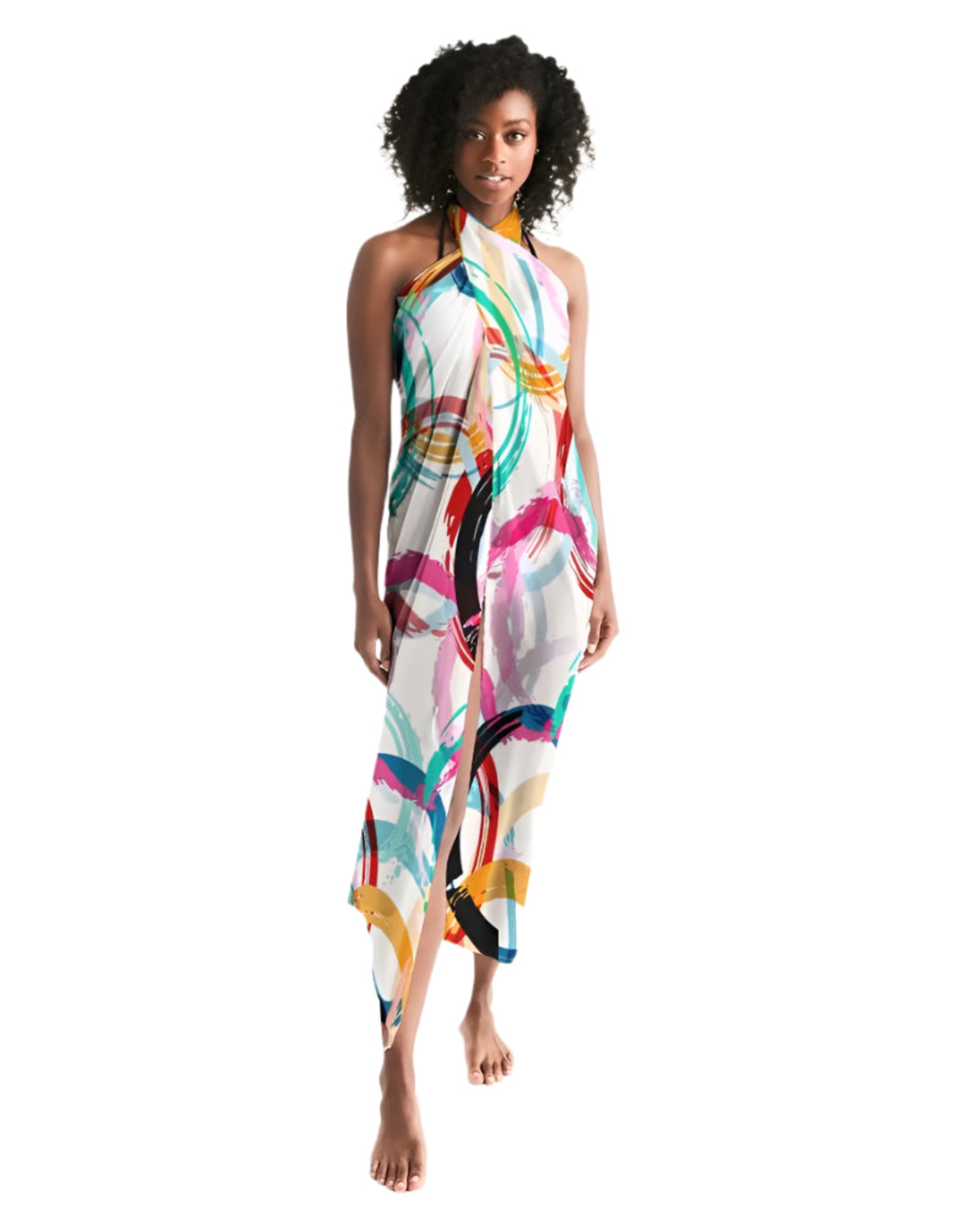 Sheer Circular Multicolor Sarong
