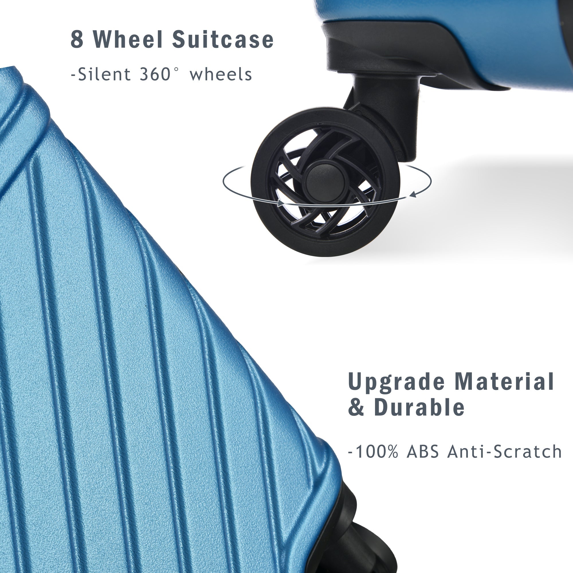 Three Piece Double Spinner with TSA Lock 