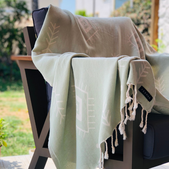 Feshka Cat Eye Turkish Cotton Beach Towel