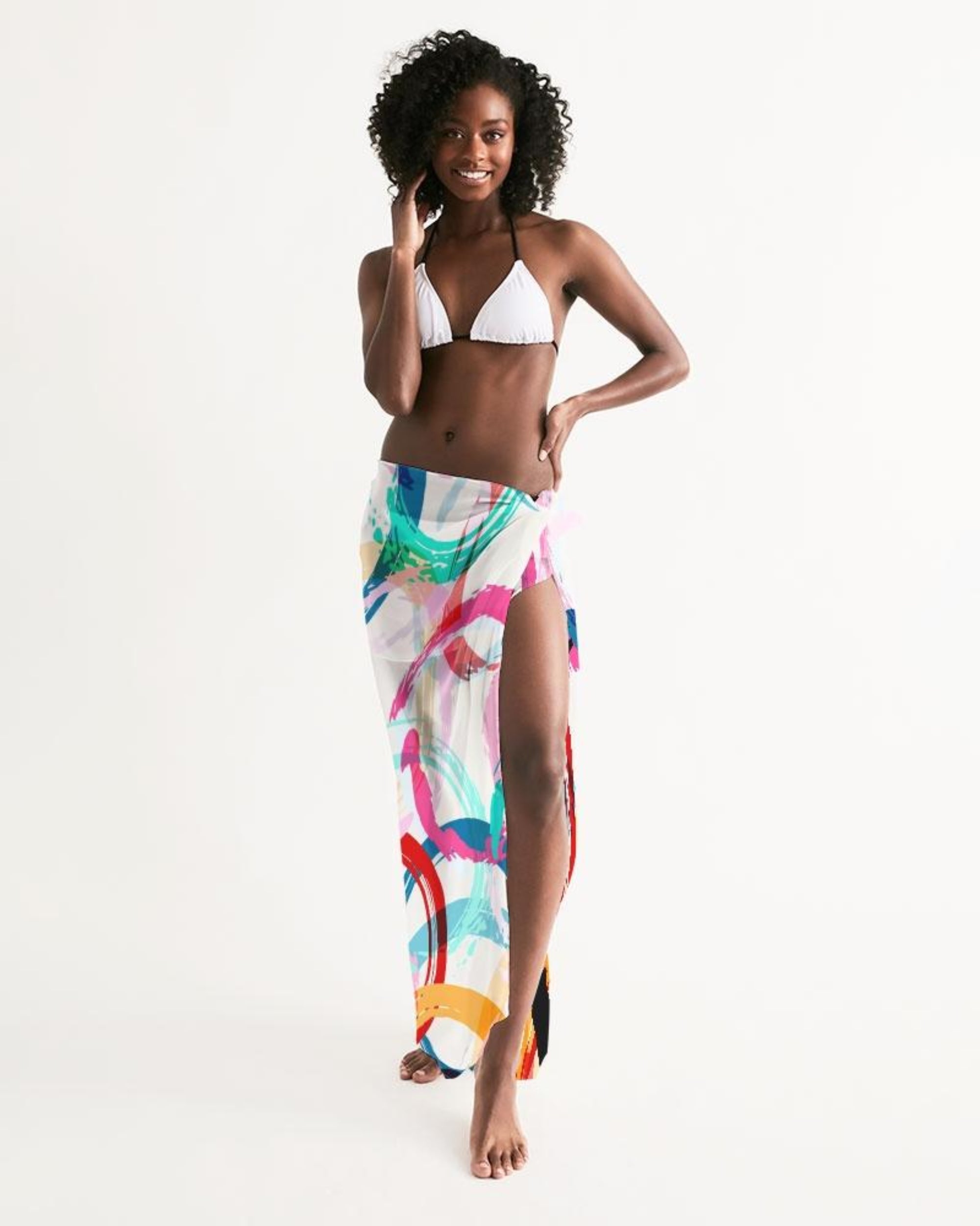 Sheer Circular Multicolor Sarong