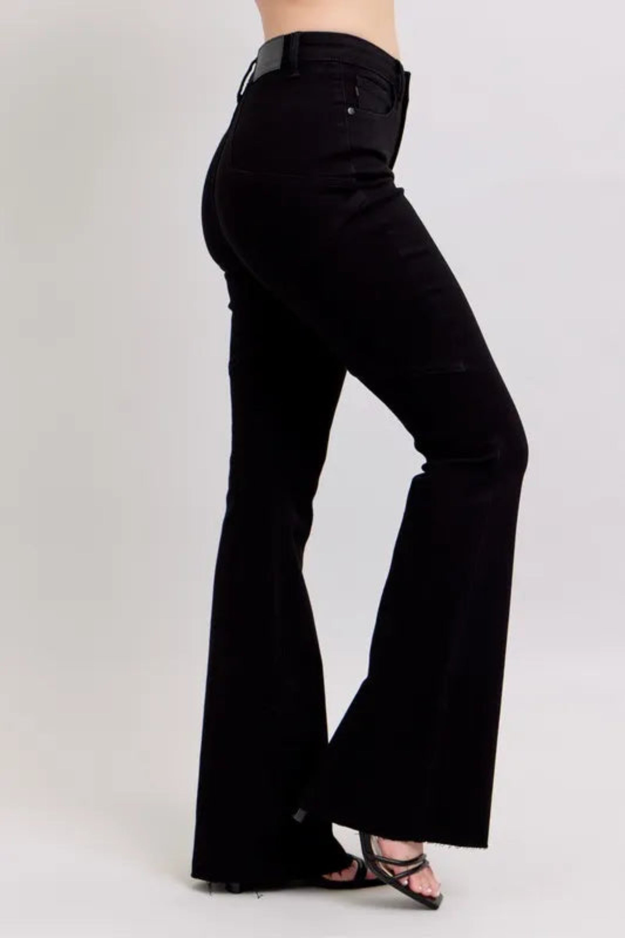 Judy Blue Full Size High Waist Star Seam Detail Flare Plus Size