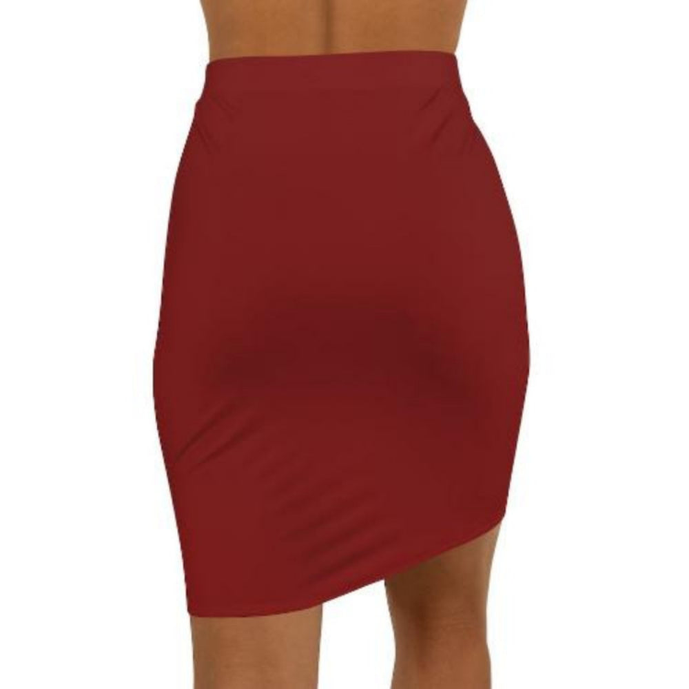 Maroon Pencil Skirt