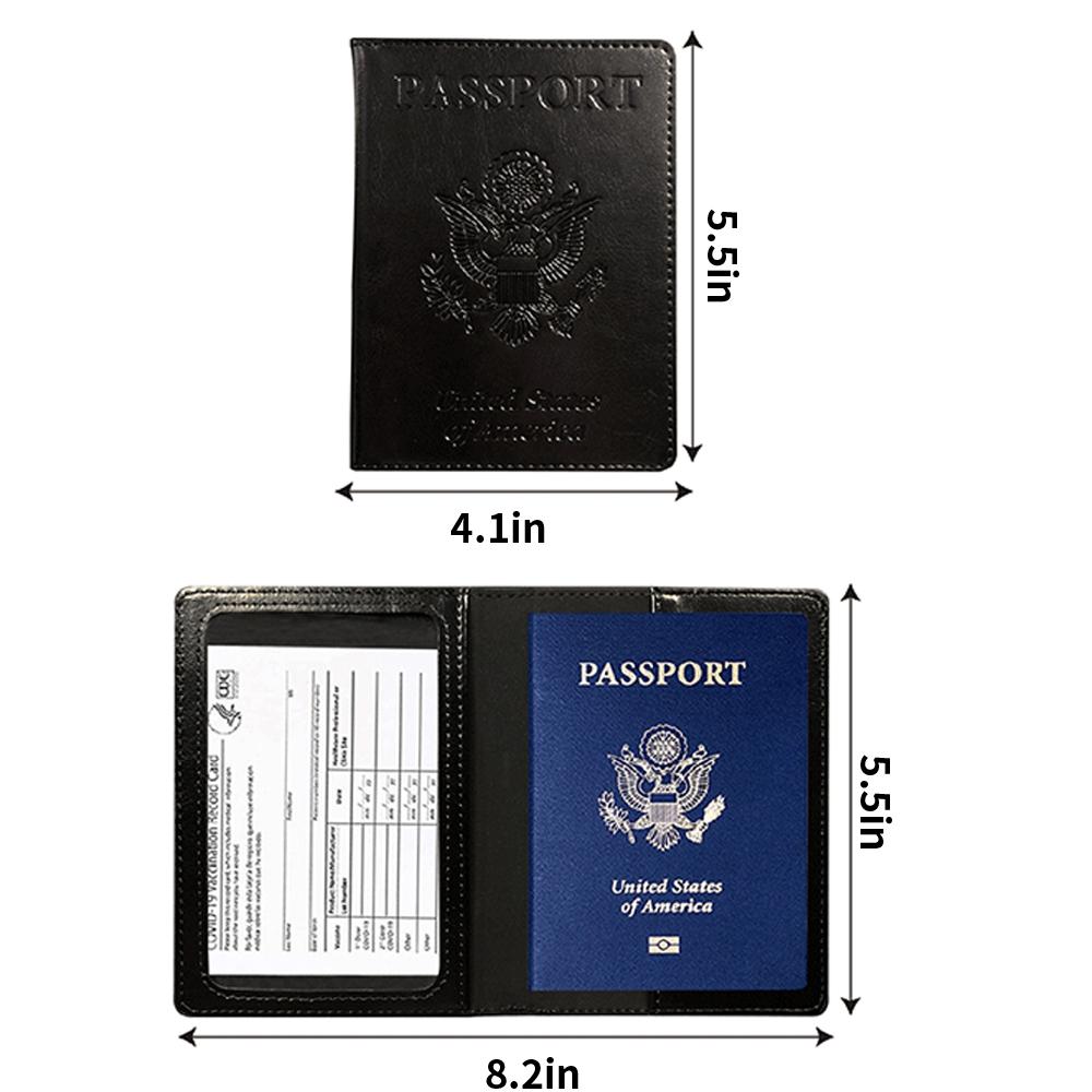 Waterproof Passport Case with Vaccine Card Slot