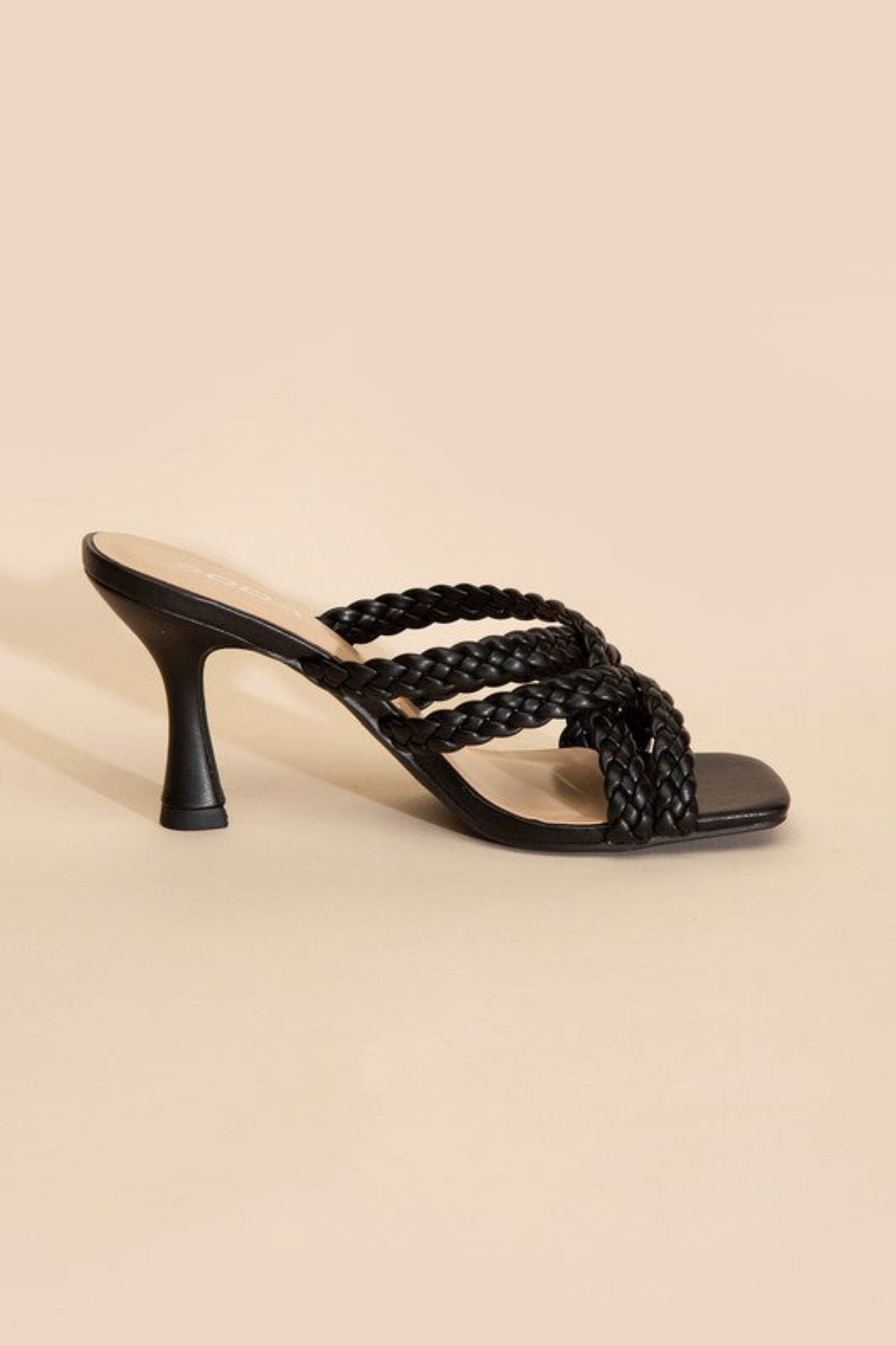 Kellans-S Double Cross Braided Heels