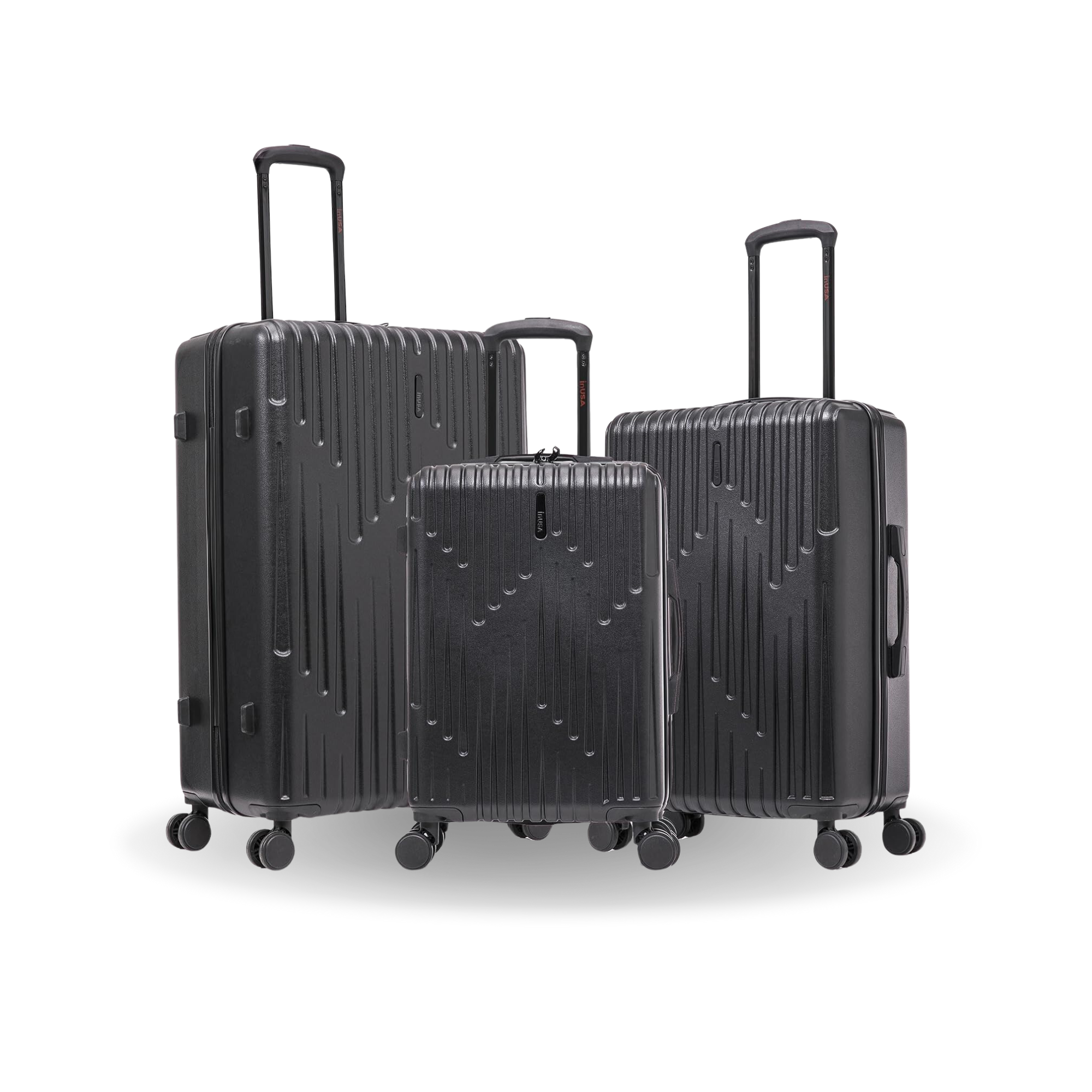InUSA Luggage Drip 3 Piece Set 20"/24"/28" Spinner Suitcase Collection