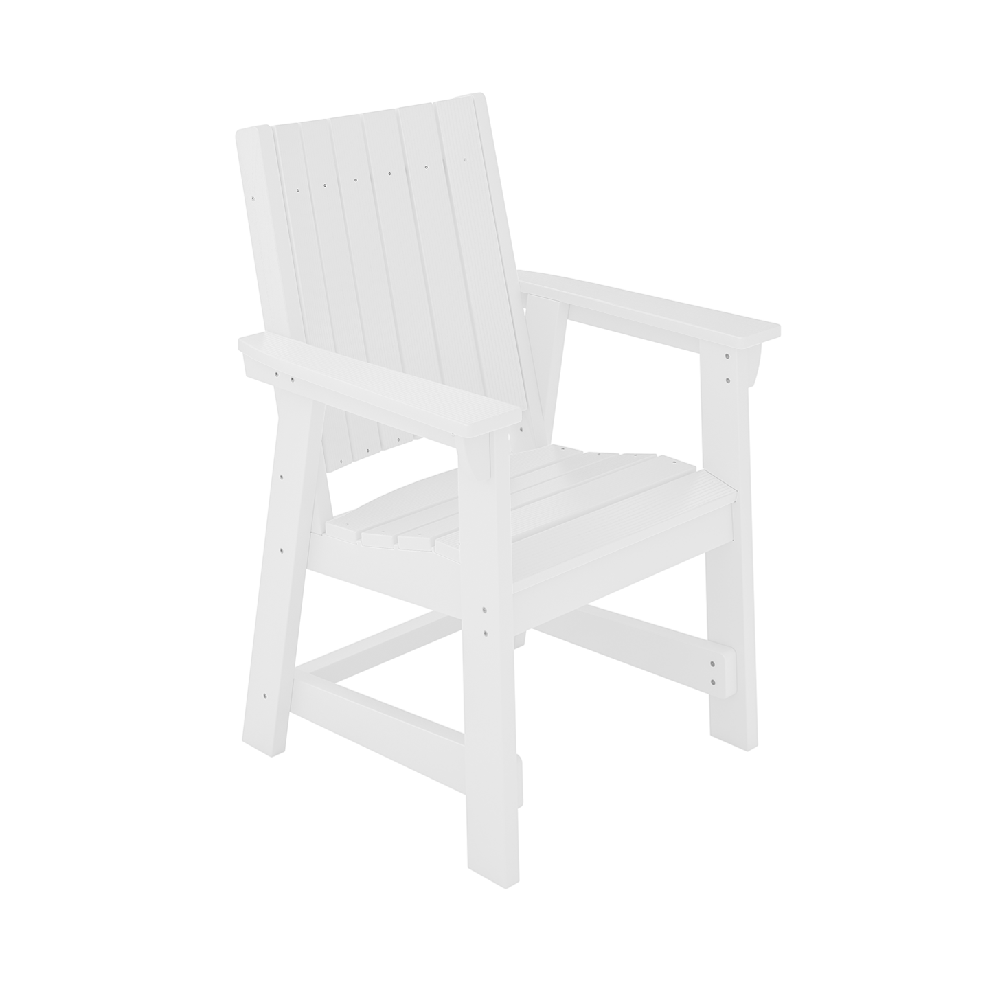 White wooden chair on a white background