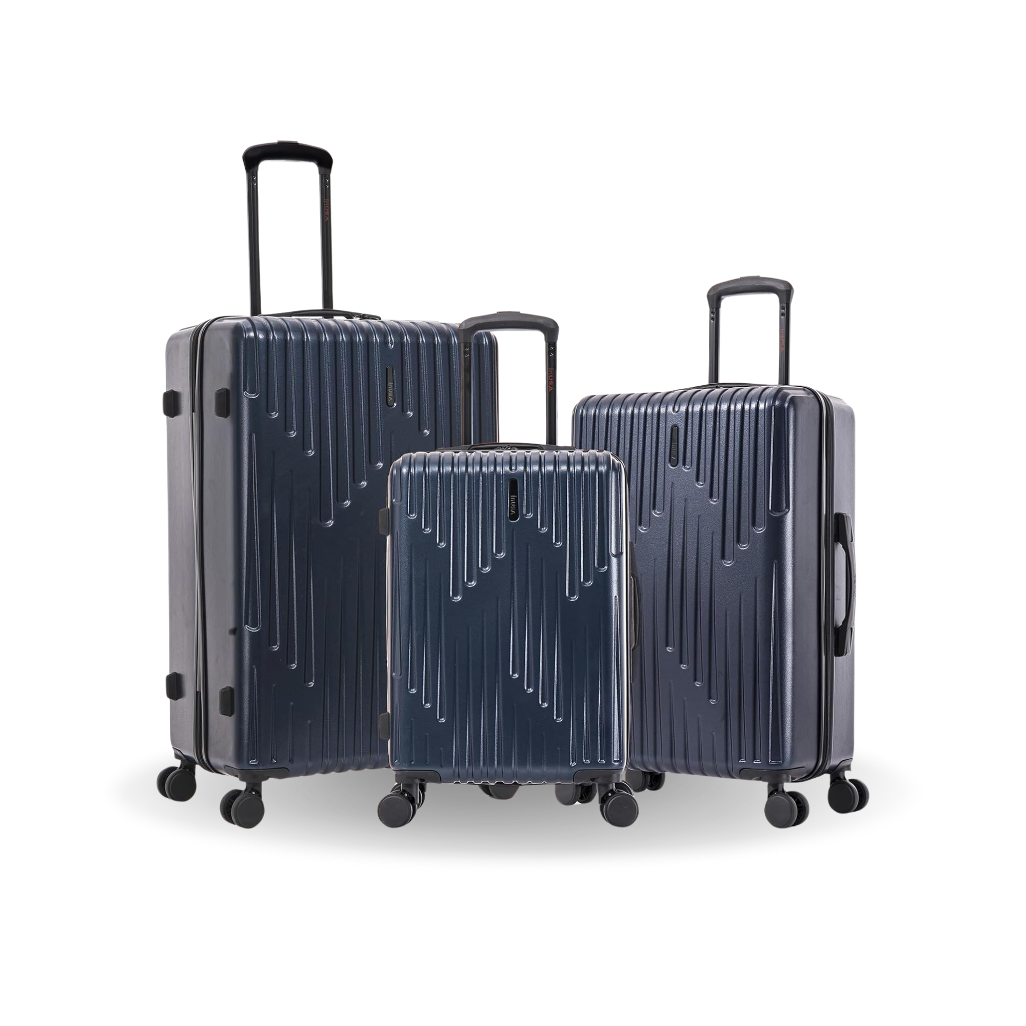InUSA Luggage Drip 3 Piece Set 20"/24"/28" Spinner Suitcase Collection