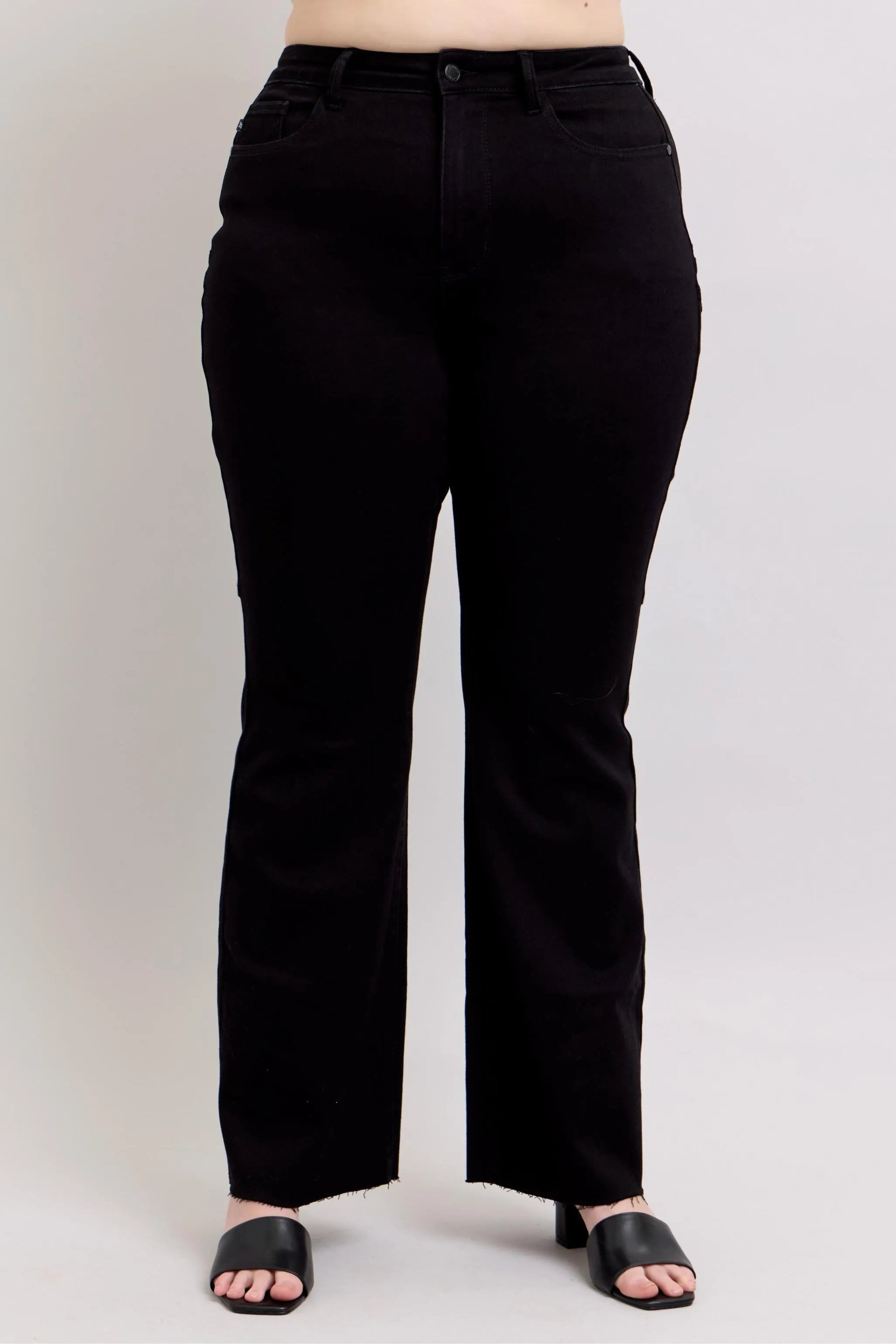 Judy Blue Full Size High Waist Star Seam Detail Flare Plus Size