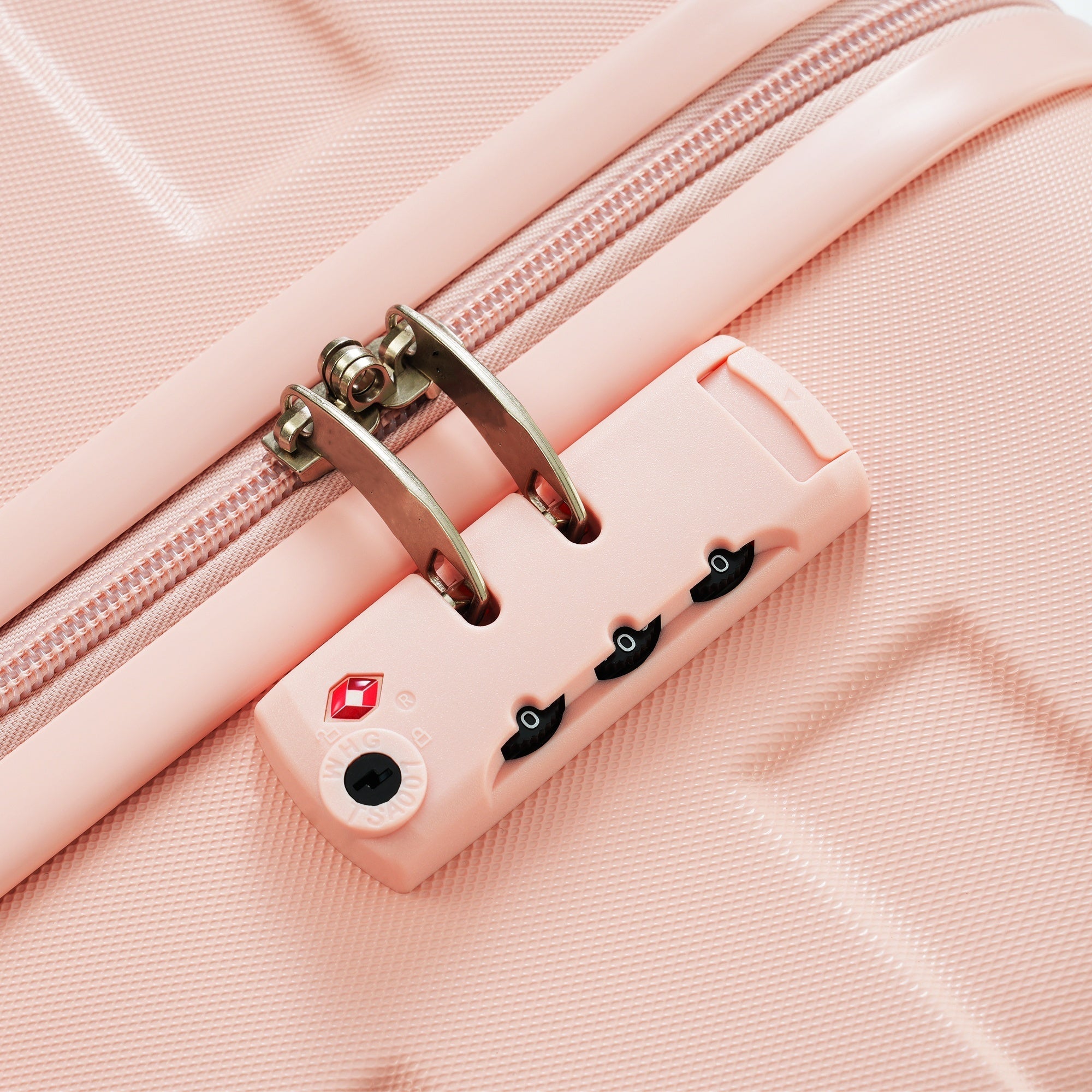 Pink ABS Hardshell Durable Suitcase Set
