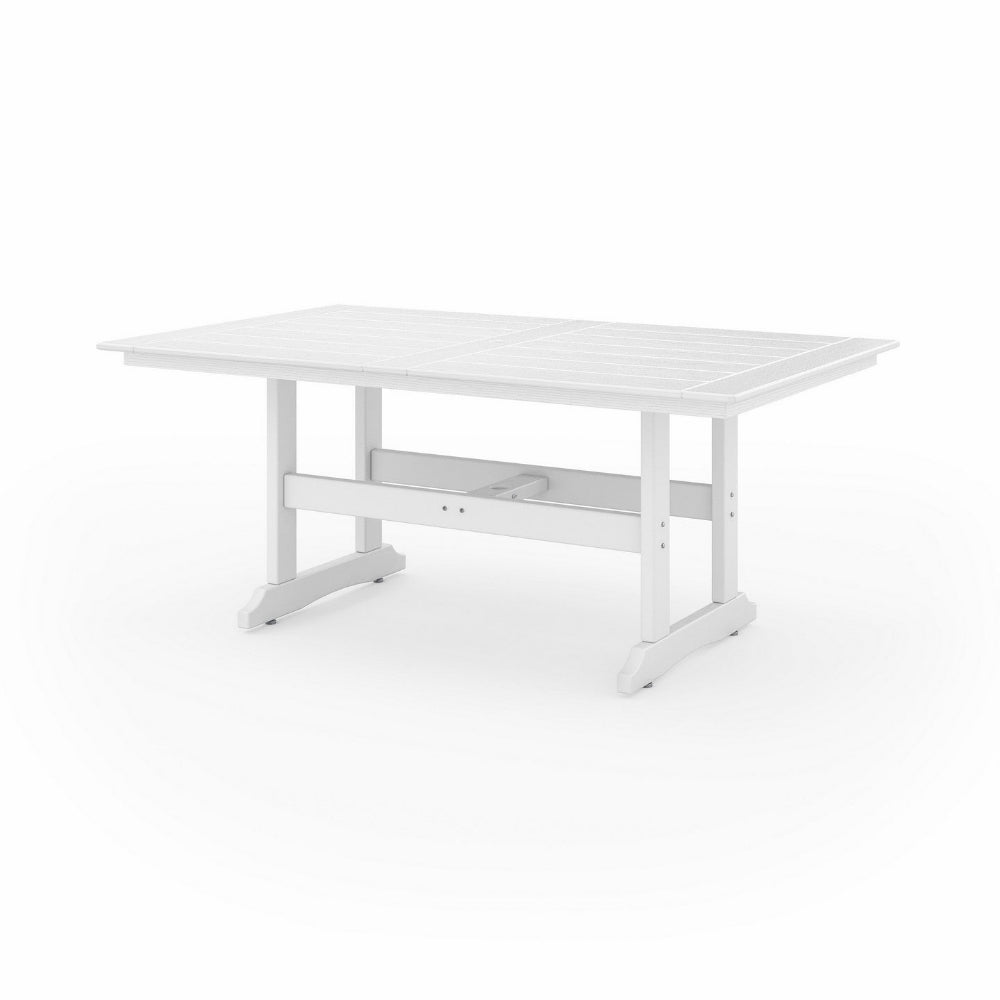White desk on a white background