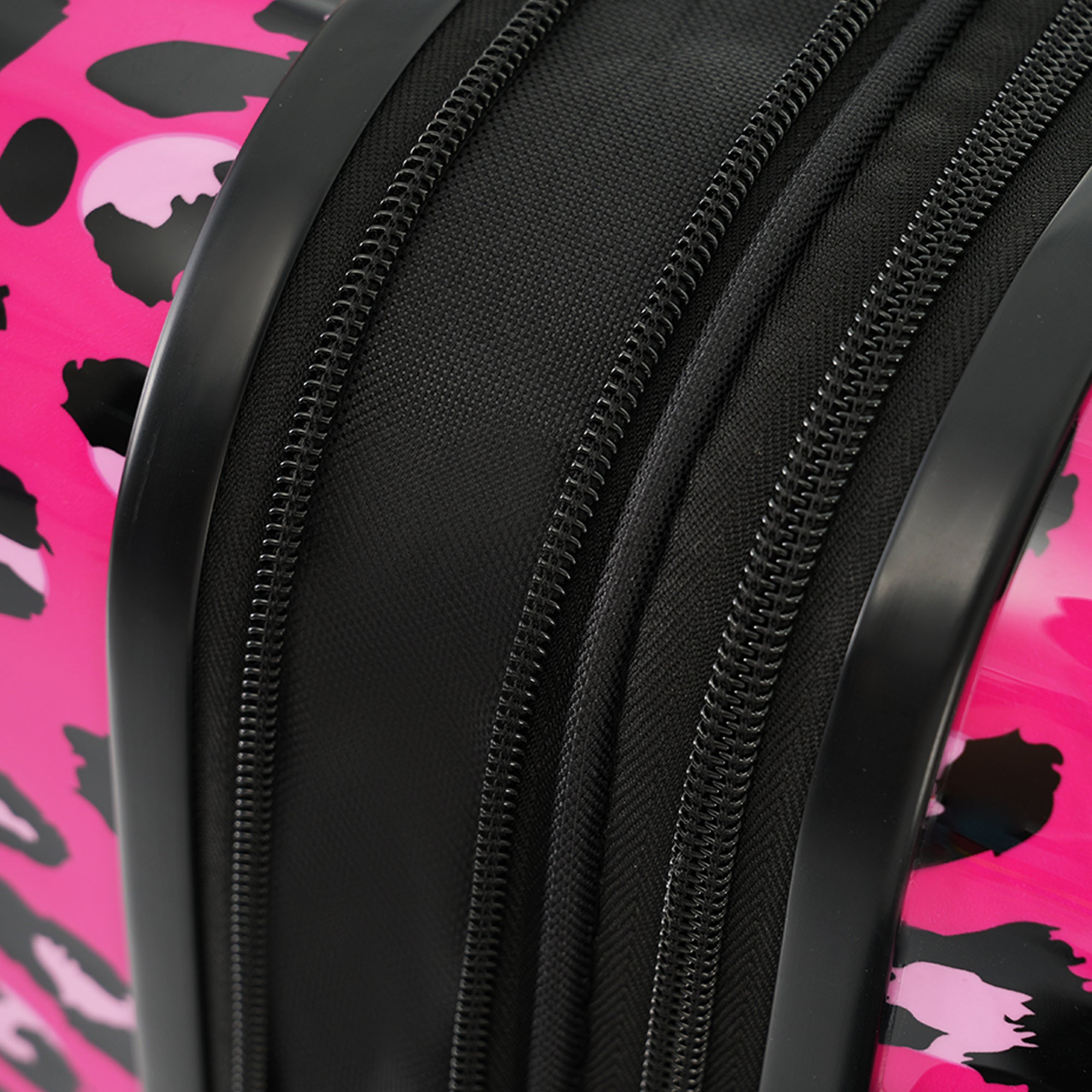 Hot Pink Three Piece Hardshell Luggage Set with TSA Lock 