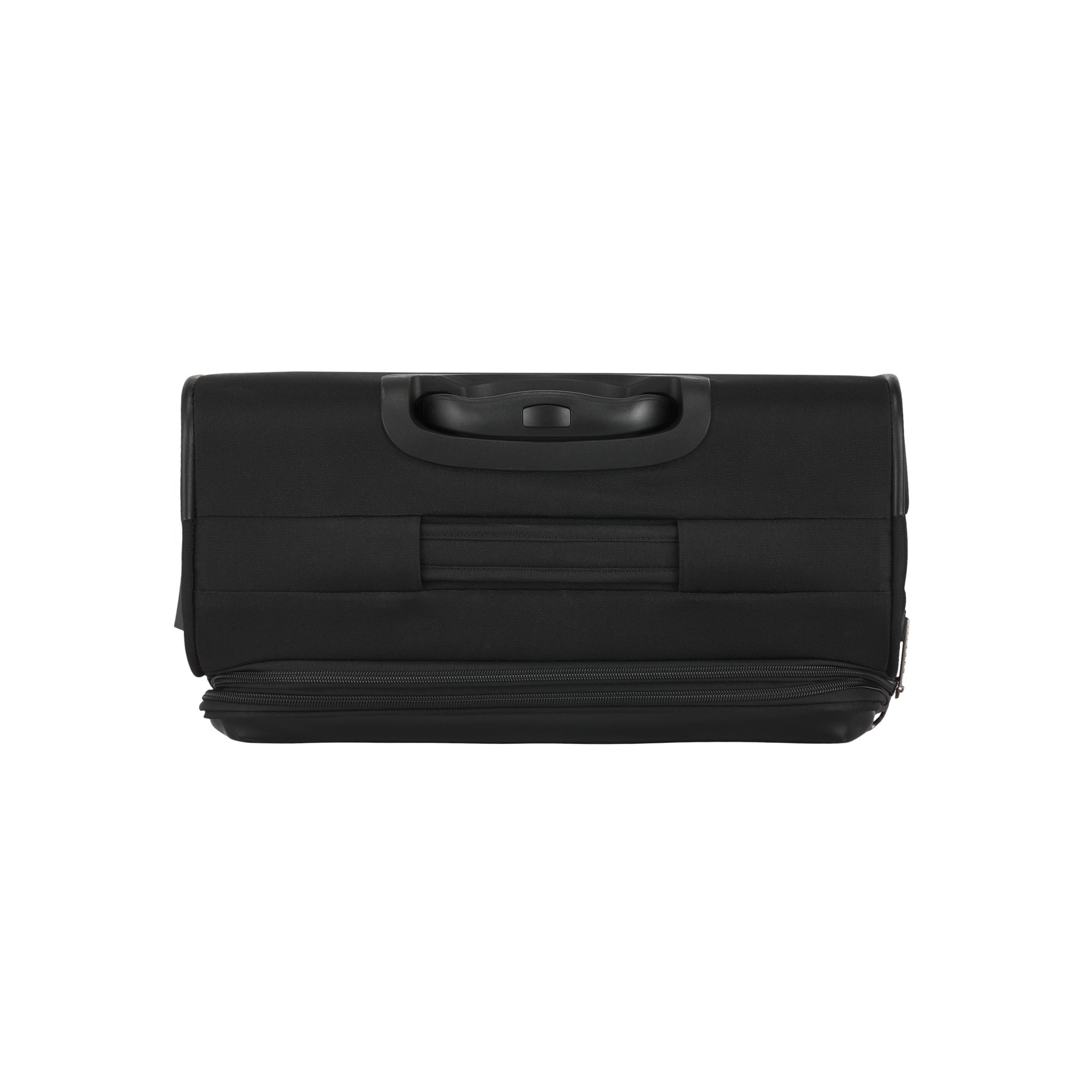 Black suitcase on a white background