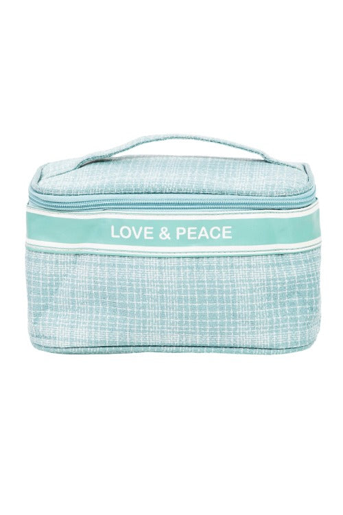 Fame Love & Peace Striped Handle Bag