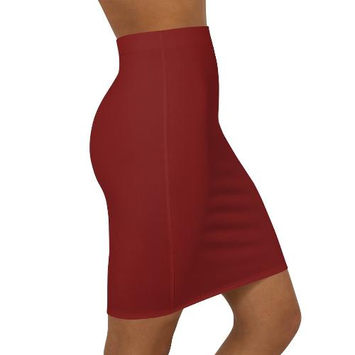 Maroon Pencil Skirt