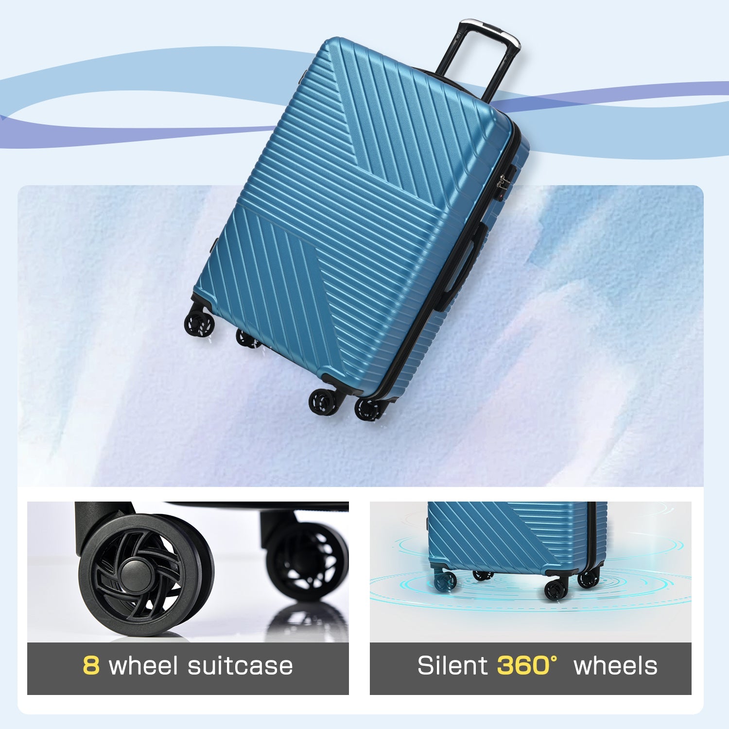 Three Piece Double Spinner with TSA Lock 