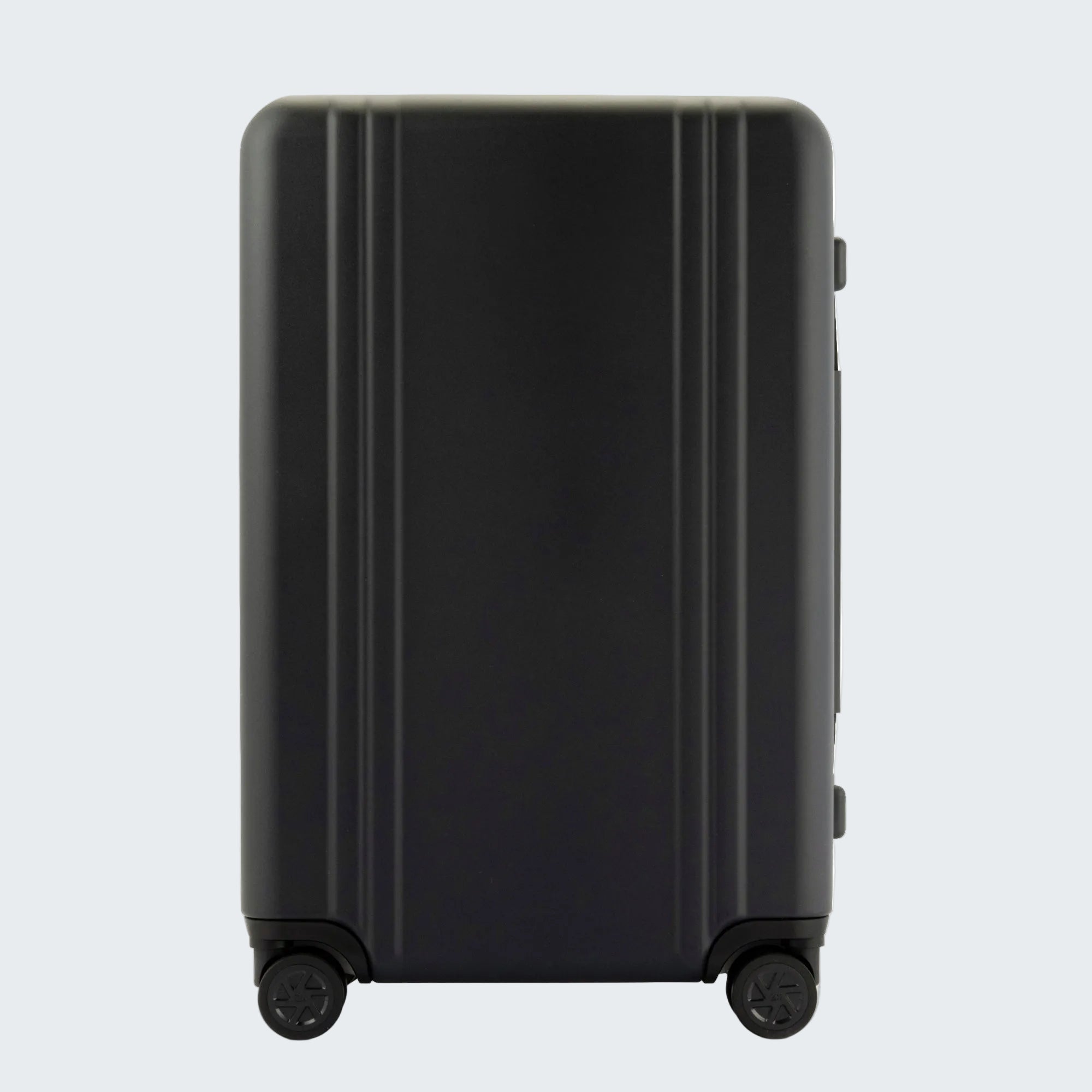 Black suitcase on a white background