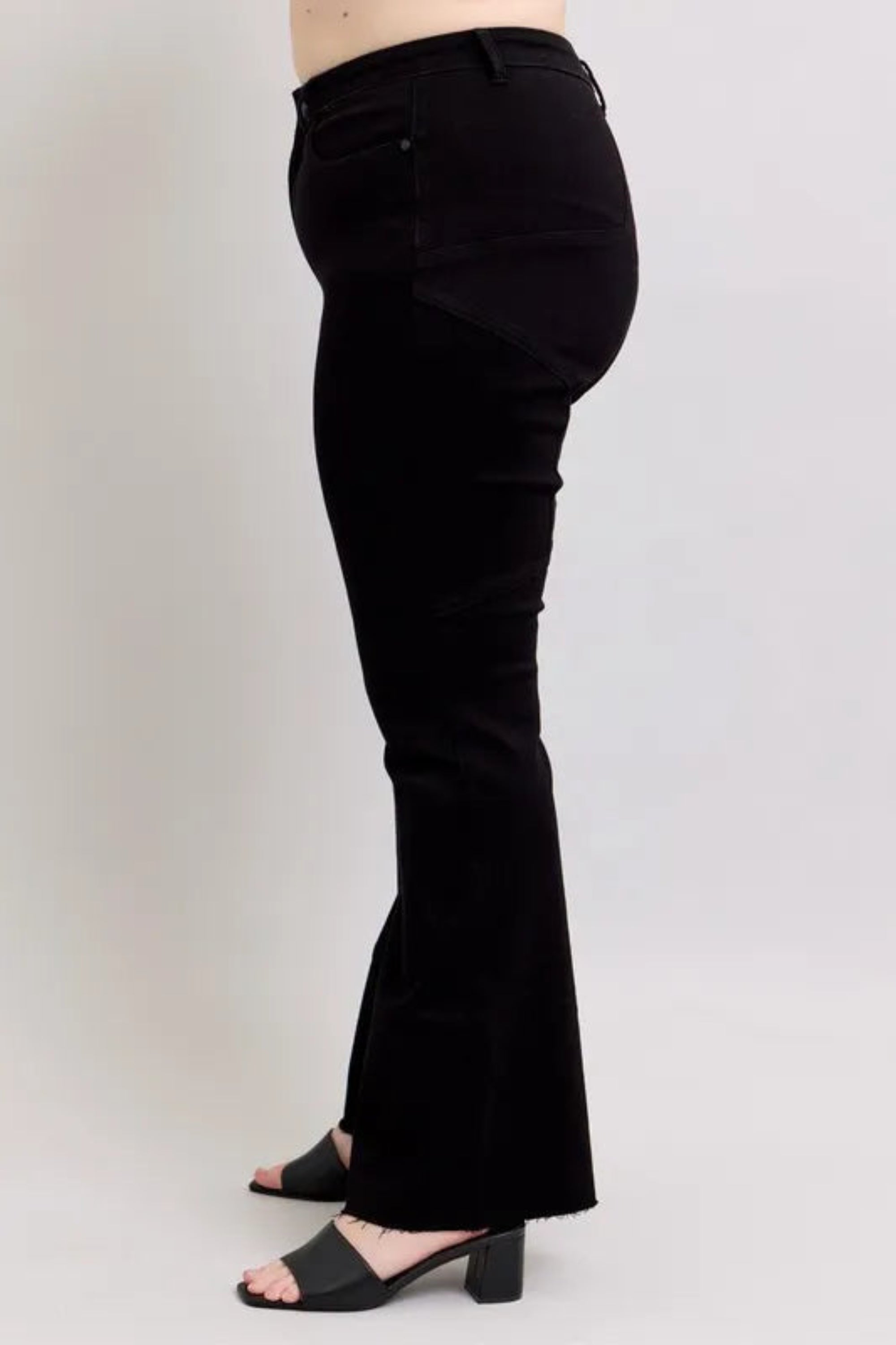 Judy Blue Full Size High Waist Star Seam Detail Flare Plus Size