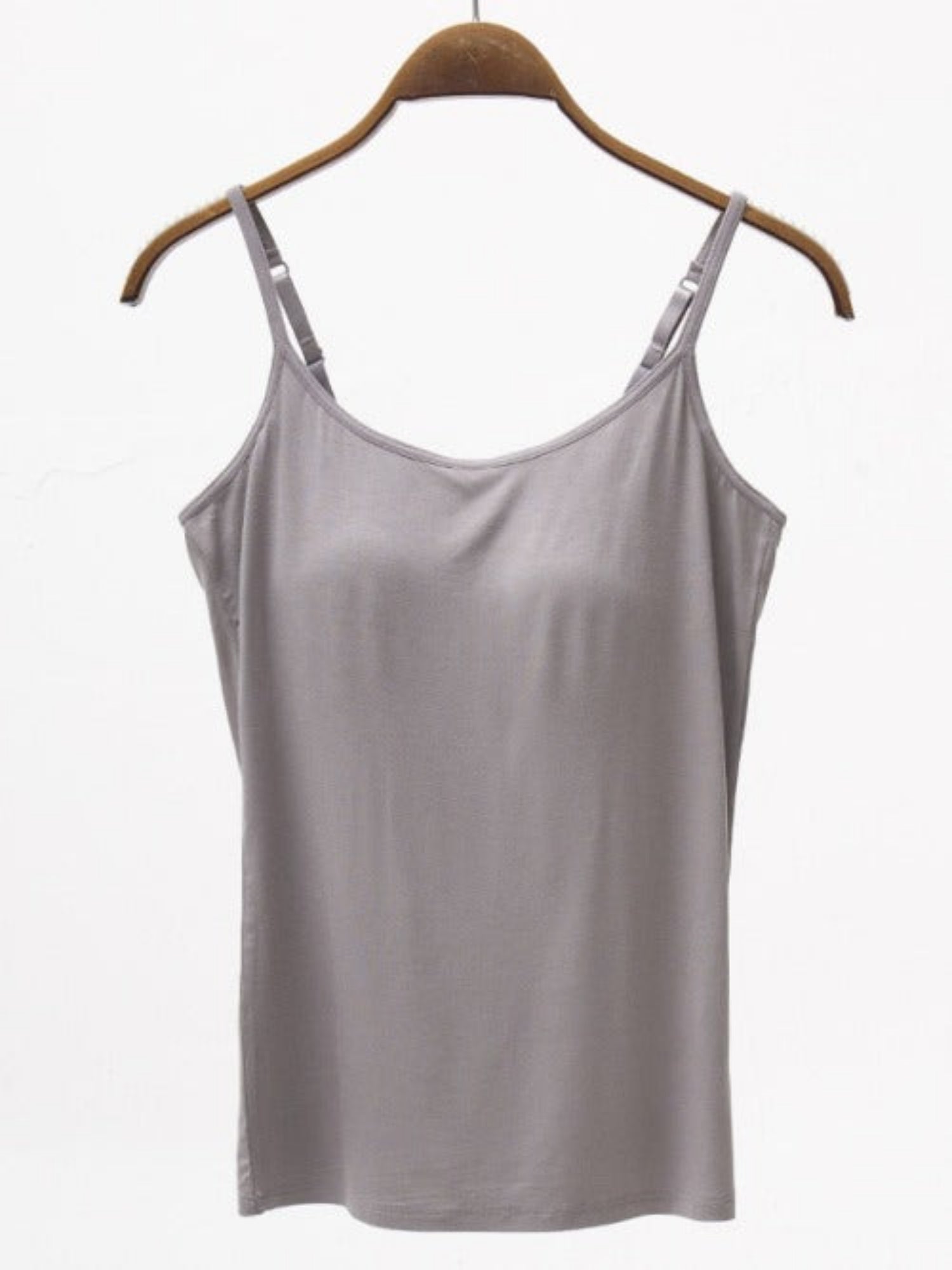 Adjustable Strap Modal Cami with Bra