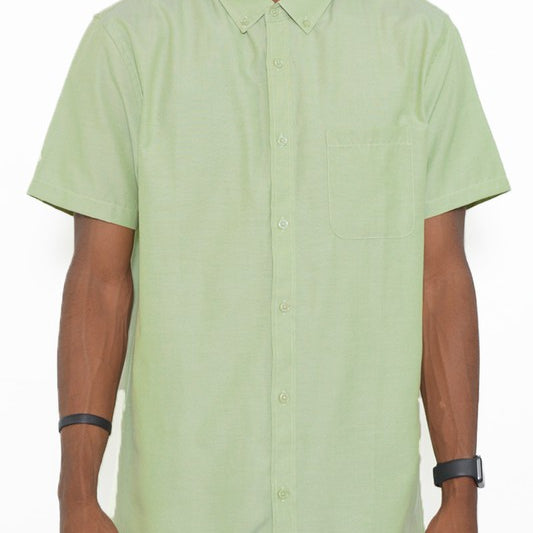 Weiv Men&#39;s Casual Short Sleeve Solid Shirts - Sun of the Beach Boutique