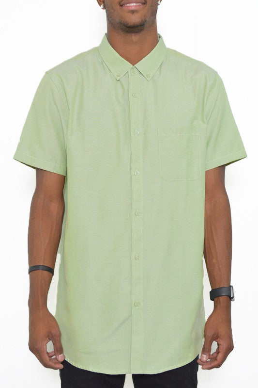 Weiv Men's Casual Short Sleeve Solid Shirts - Sun of the Beach Boutique