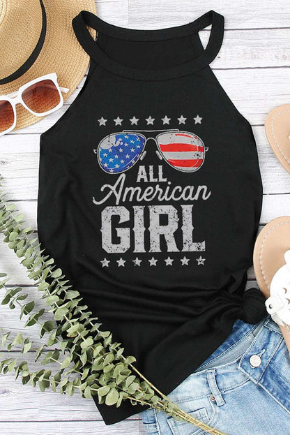 ALL AMERICAN GIRL Graphic Tank - Sun of the Beach Boutique